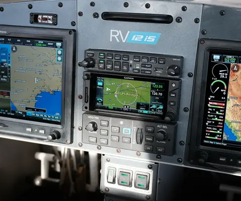 The N903S instrument panel with dual Garmin G3X Touch displays and the Garmin GTN 650 in the center